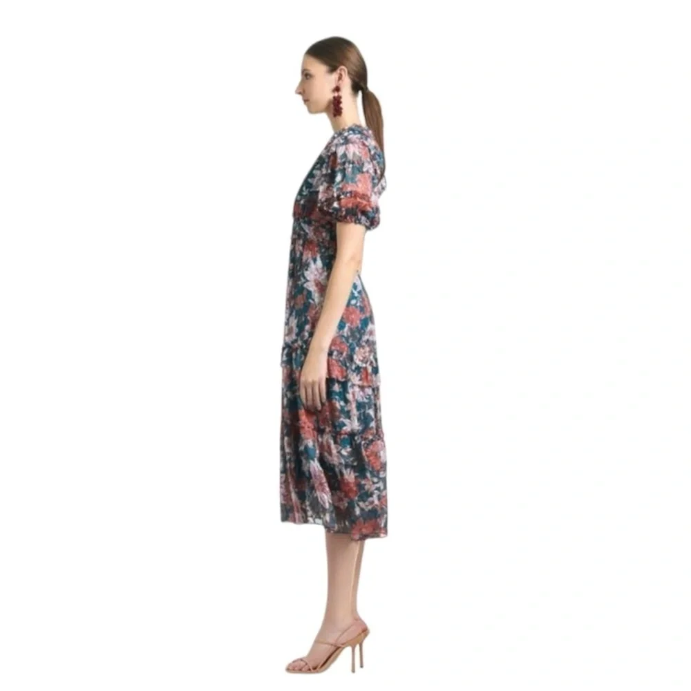 Sachin + Babi Blue Pink Ruffled Tiered Sundress - Picture 4 of 9